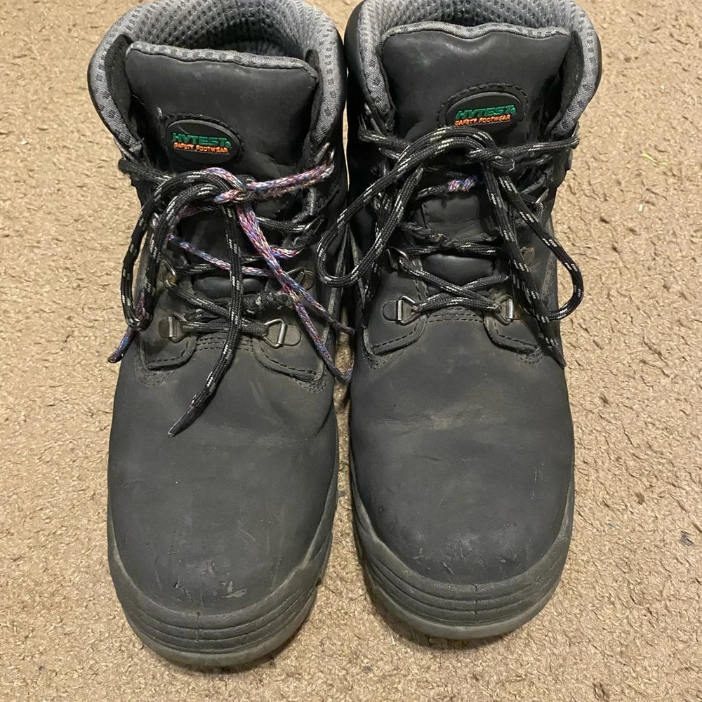 Mens HyTest 6” Lithium Knox Direct Attach Steel Toe 6” Work Boot Size 9.5 Wide‎